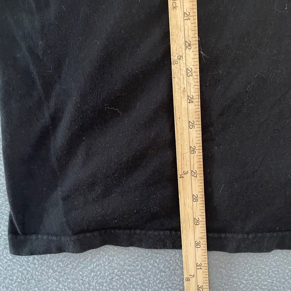 Relentless Defender Black Graphic T-shirt Fortune Favors Prepared L Distressed - Picture 4 of 6